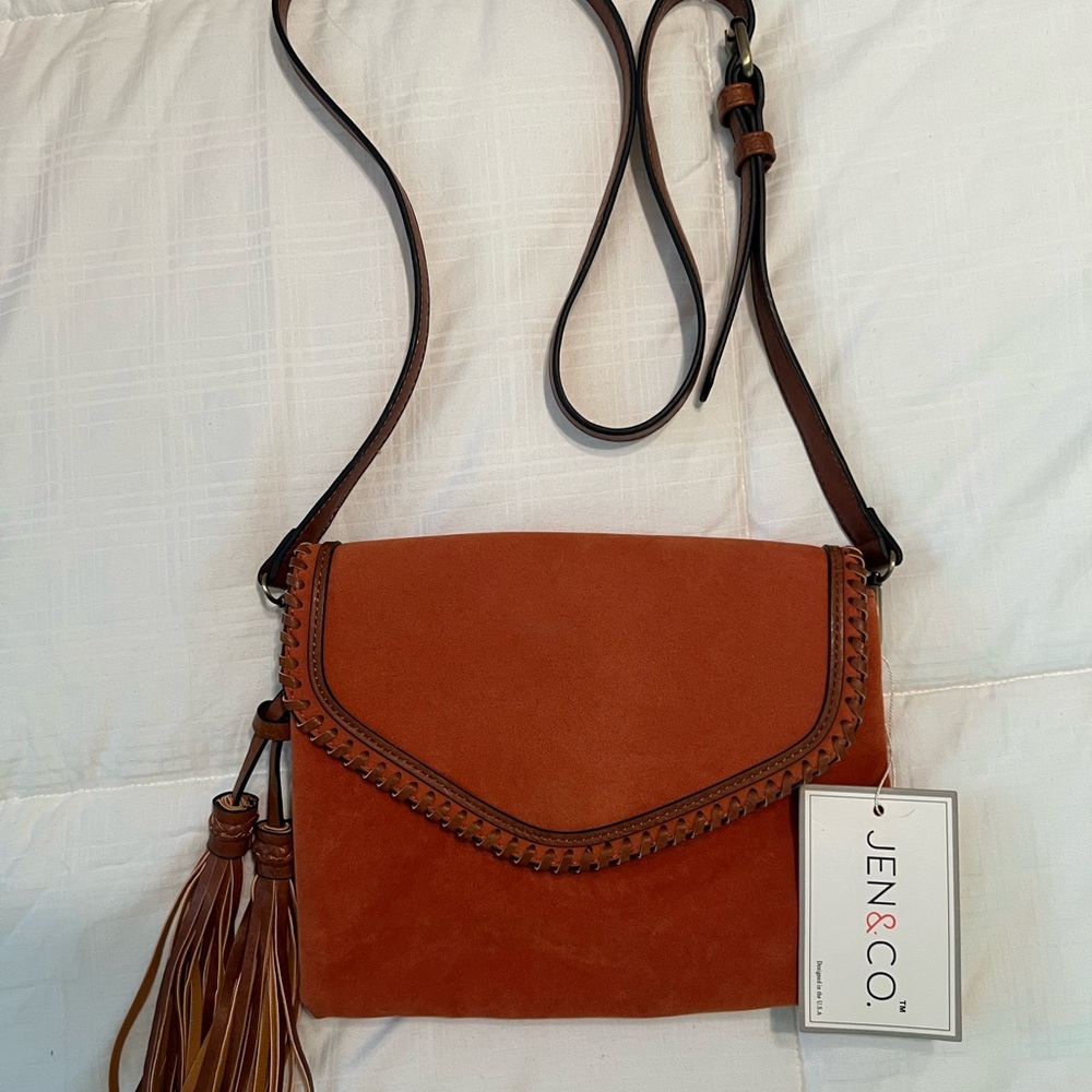 Orange Jen &Co Crossbody Bag